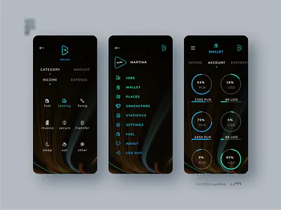 Buddy In Tour app. blue dark darkmode design figma mobile mode theme ui