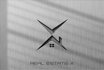 Real Estate-X Mockup estate logo logo design logodesign mock up mockup realestate vector
