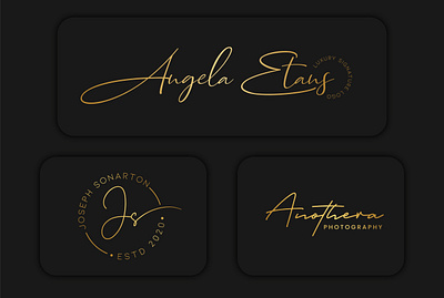 Signature Logo Design adobe illustrator branding concept branding design business card mockup design illustrator logo logo mark symbol premium business card design typography