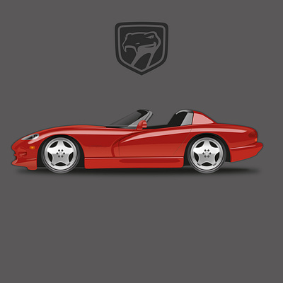 Dodge Viper RT 10 adobe illustrator art artdecor creative design durban graphicdesign illustration illustration art south africa vectorart