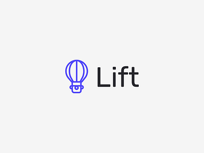 Lift - Hot Air Balloon Logo brand design branding dailylogochallenge dailylogochallengeday2 design logo logo design logotype symbol vector watermark