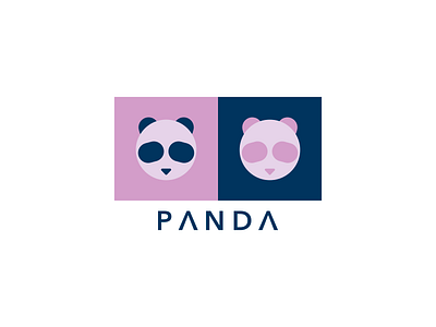 Panda Logo affinity art branding design illustration lettering logo minimal panda panda logo vector