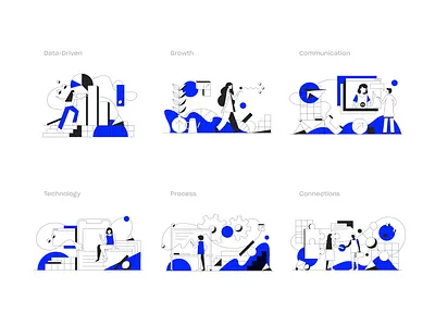 Springframe Illustrations design drawing icon set iconography icons illustration illustrator linework product illustration tech technology vector