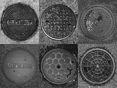 Drain Lid Photos, Vol. 1 blackandwhite circle geometric inspiration lightroom photographer photography photoshop streetart urban urban art