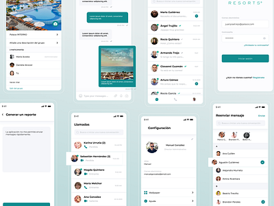 Palace Resorts - Mobile App chat app figma message app mobile app ui ui design ux design