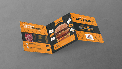 Z Fold Menu Trifold Brochure Design design illustration latest psd psd mockup