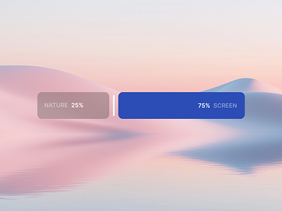 Set Screen Time component concept screen design slider ui design