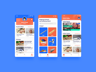 Basic Tips Apps - Pages app blue builder course design education orange tutorial ui uidesign user interface ux