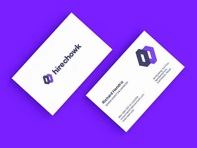 Hirechowk brand identity branding businesscard graphic design visiting card