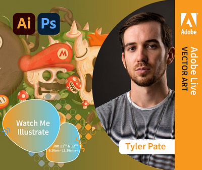 Adobe Live | Illustrating in Vector adobe behindthescene branding illustration illustrator live stream the creative pain vector vectorart