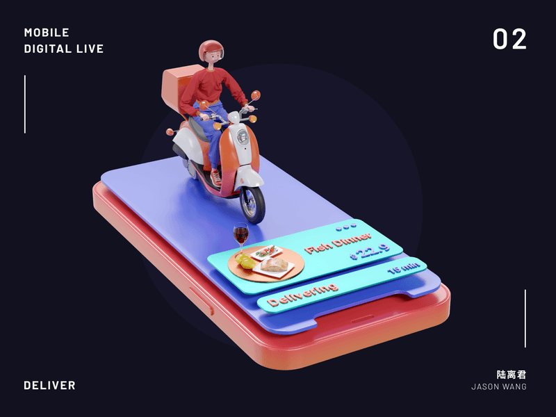 Mobile Digital Live - 02 Deliver 3d 3d animation character design