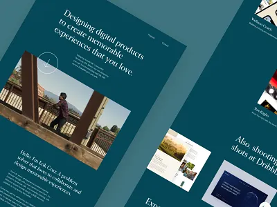 2021 Portfolio Redesign Concept after effects aftereffects figma landing page ui design ux design web design website