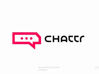 Chattr Mark Social Media App brand brand identity branding design flat illustrator logo logo design logodesign logodesigns logomark logotype minimal simple
