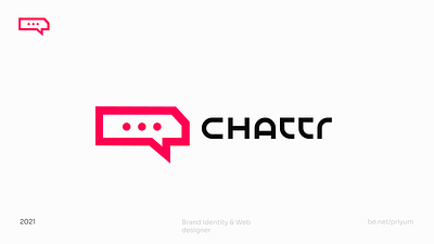 Chattr Mark Social Media App brand brand identity branding design flat illustrator logo logo design logodesign logodesigns logomark logotype minimal simple