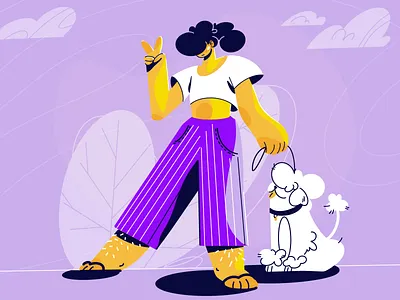 summer vibes character design design flat illustration people people illustration ui ux web website