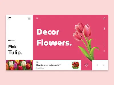 Flower Landing Page Design branding dailyui design flowerwebsite landingpagedesign minimalism typography ui ux web design website