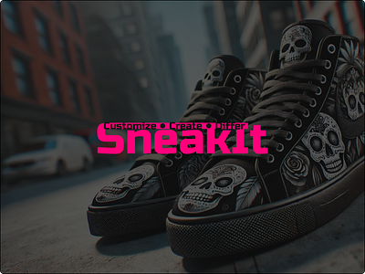 SneakIt. The concept for customized sneakers online store ai colors ecommerce fonts graphic design logo online store prototype ui uxcel