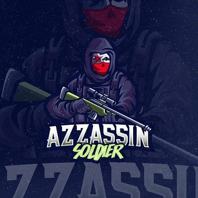 Azzassin Mascots Logo esportlogo esports esports mascot esportslogo gamerlogo gamers illustration mascot character mascot design mascotlogo playstationlogo ps5logo pslogo sniperart sniperlogo soldiermascots soldierseportlogo streamerlogo