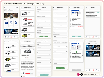 Astra Daihatsu Mobile UI/UX Redesign Case Study astra automotive beginner car app car service case study daihatsu figma figma design mobile app mobile app design service transportation transportation app ui design uiux uiux design ux design