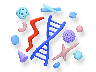 MEDICINE 3d abstract arnold art c4d cgi cinema4d design dna getcraftwork illustration medicine molecules particles render storytale tiny ui ux