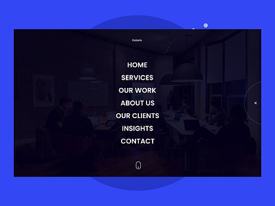 Menu UI uidesign uiux webdesign