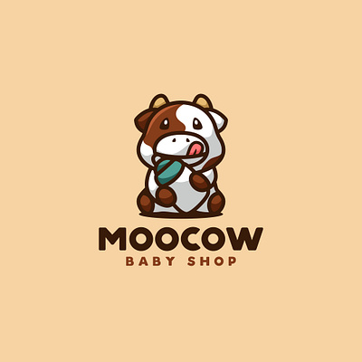 MOOCOW animal baby baby shop cat character child cow dog illustration logo mascot sheep unused