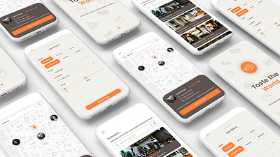Multiple Isometric iPhone MockUps test technique app app design design minimal mobile app mobile app design mobile design ux