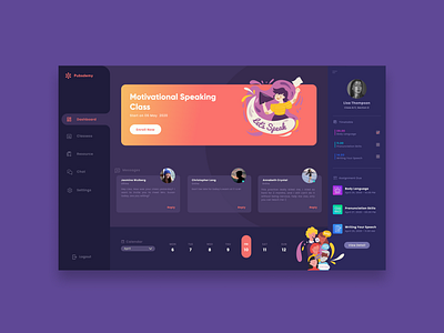 Public Speaking Course Web App course learn learning app learning platform speaking ui ui design ux ux design web webdesign website