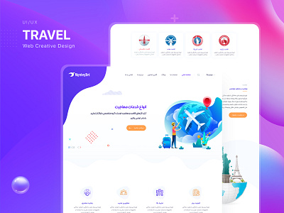 Travel Service Website UI/UX Design design travel agency travelwebsite ui ui ux uidesign visa webdesign webui