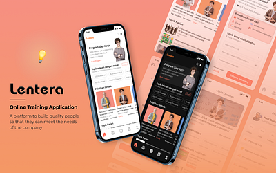 Lentera app design application branding design mobile design pysicology typography ui ui design ux