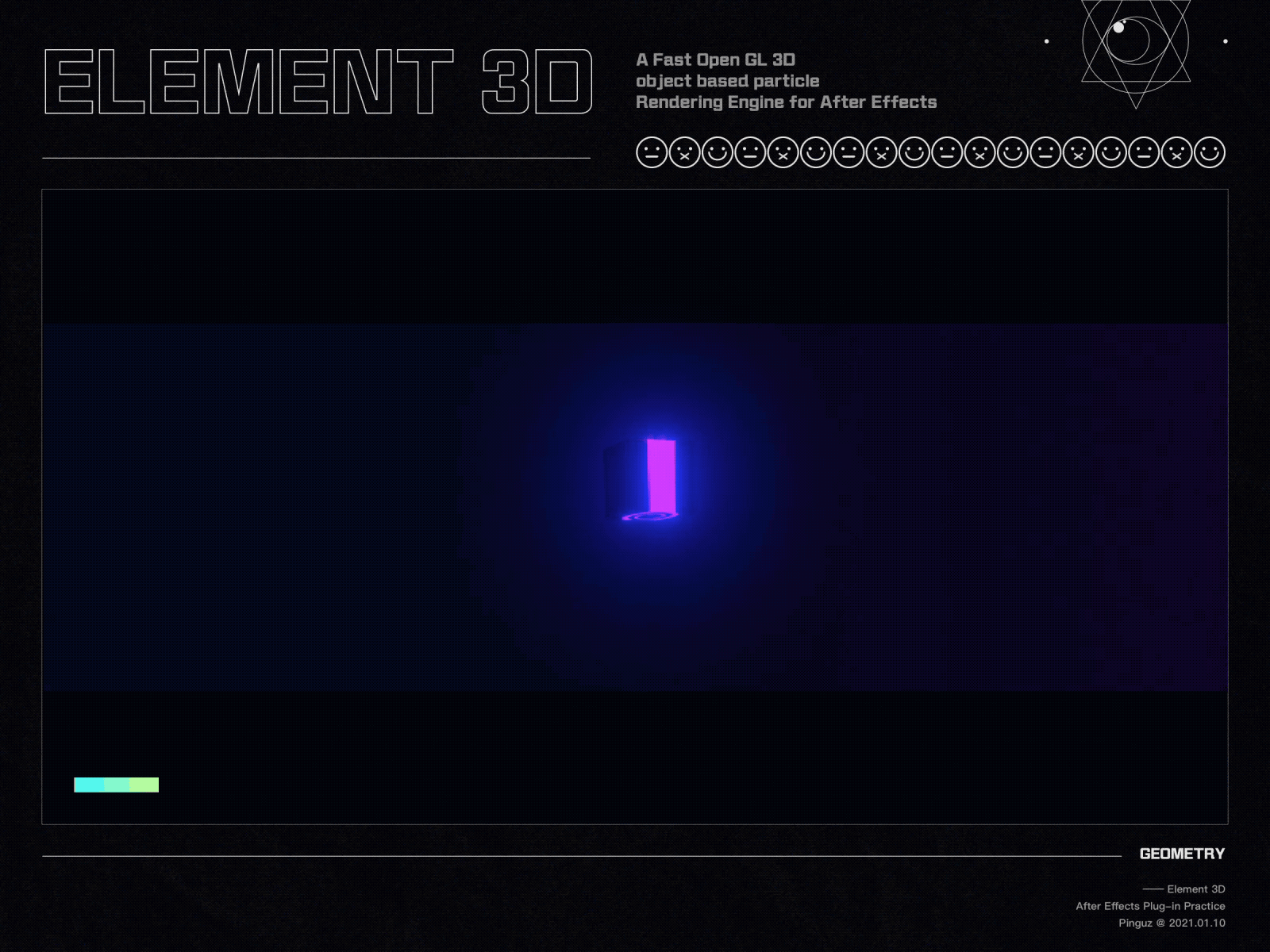 Element 3D ae animation element3d gif hud ui