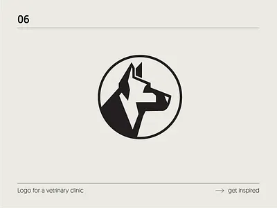 Veterinary Clinic Logotype animal brand branding design dog flat illustration logo logotype minimalism vector