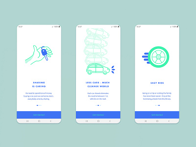 CarShare // Onboarding onboarding ui uxui