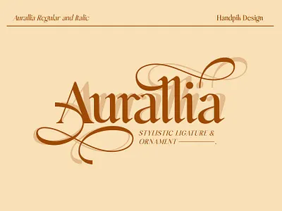 Aurallia font decorative display font elegant elegant design elegant font font awesome font design handpik illustration lettering serif font typogaphy