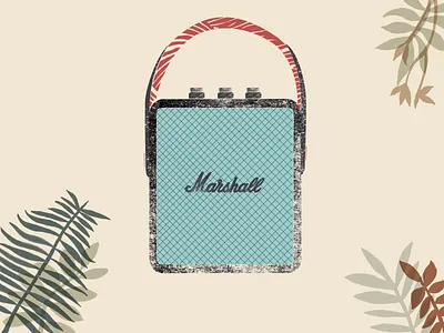 Marshall. artwork design illustration poster productillustration speakers