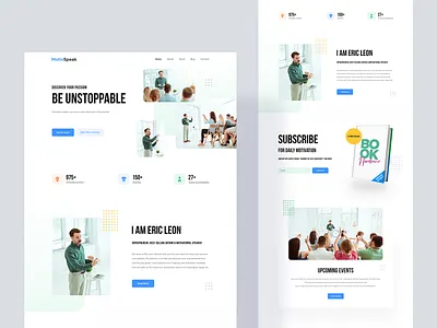 MotivSpeak - Motivational Speaker Website Template agency website business coach consultant design instructor landingpage life coach mentor motivational motivational speaker website personal website product psychologist speaker teacher trainer