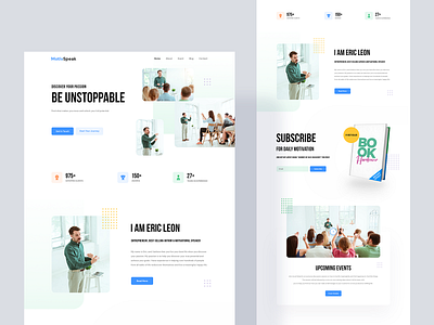 MotivSpeak - Motivational Speaker Website Template agency website business coach consultant design instructor landingpage life coach mentor motivational motivational speaker website personal website product psychologist speaker teacher trainer