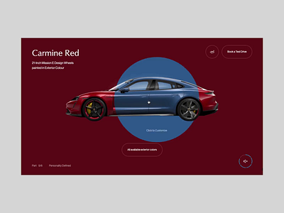 Porsche Taycan Web Experience animation automotive car electric interaction porsche supercar taycan typography ui ux web website