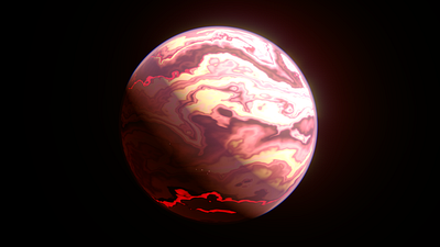 Alien Worlds - Toxinious 3d 3d design c4d cinema 4d design jupiter planets redshift3d sci fi science space spacelaser