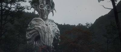 H.Giger - Priest 3d 3drender atmosphere atmospheric birds bleak cinema 4d design dystopian giger gloomy grey h.giger overcast priest redshift3d sci fi spacelaser sss statue