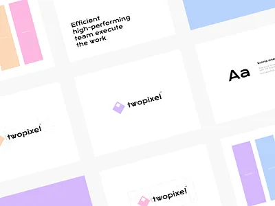 Twopixel - Brandbook 2pix 2pixel 2pxl brand brand book brand identity branding logo logo book logo design logotype visual identity