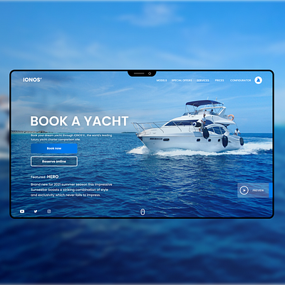 Book A Yacht Landing Page apple design figma ios landing page landing page design ui user interface design ux uxdesign webdesign