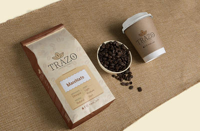 TRAZO - Coffee and Cookies Brand - Packaging Design label design package design packaging pattern art pattern design product packaging