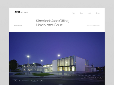 ABK Architects architect business cinema 4d figma freelance ui ui design ux ux design web design