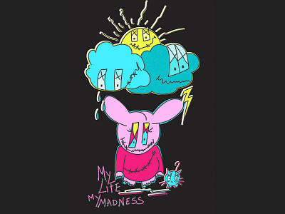 My life My Madness carteles design diseño diseño gráfico icon illustration ilustración merchandising typography vector