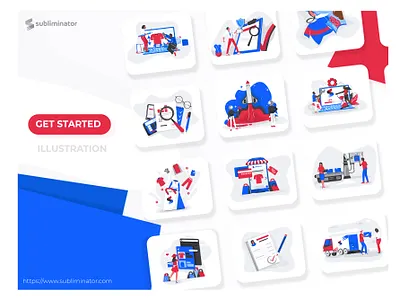 illustration 2d character clothes color design flat illustration logo ok paper pen plant security shop ui ui design uiux vector work