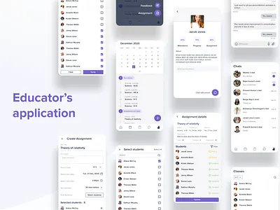 Educator's application animal app app design application assignment color design designs gradiant parent smart smart parent teacher app teacher ui uidesign ux uxdesign vector