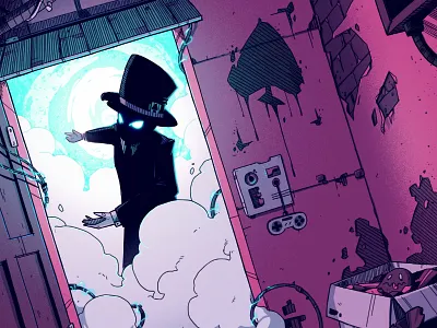 Pips Meadery - Code 👾 art artwork dark design digital art games gaming graphic graphic design illustration magician pips meadery poster retro sci fi texture video games