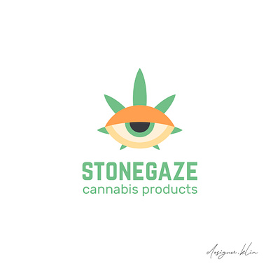 Logo for smart-shop "Stonegaze" adobe illustrator ai branding cannabis logo cbd logo design flat logo minimal vector