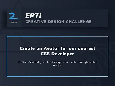 EPTI Creative Design Challenge - Week 02 challenge epti